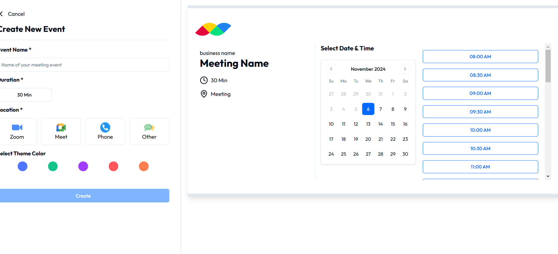Create Meeting