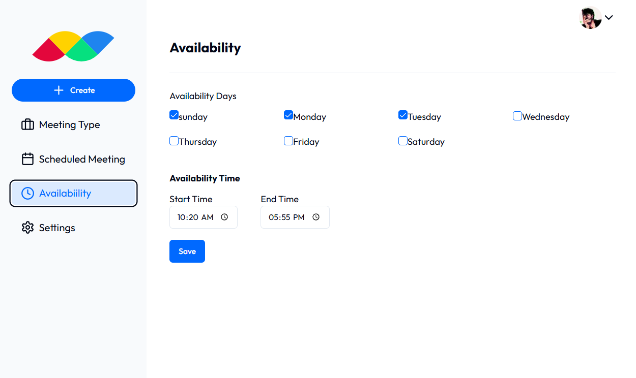 Availability Page